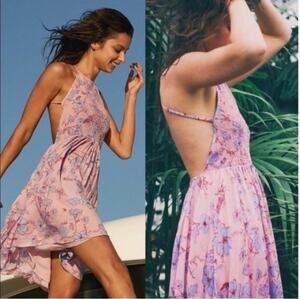 Urban Outfitters Pink Floral Mini Dress